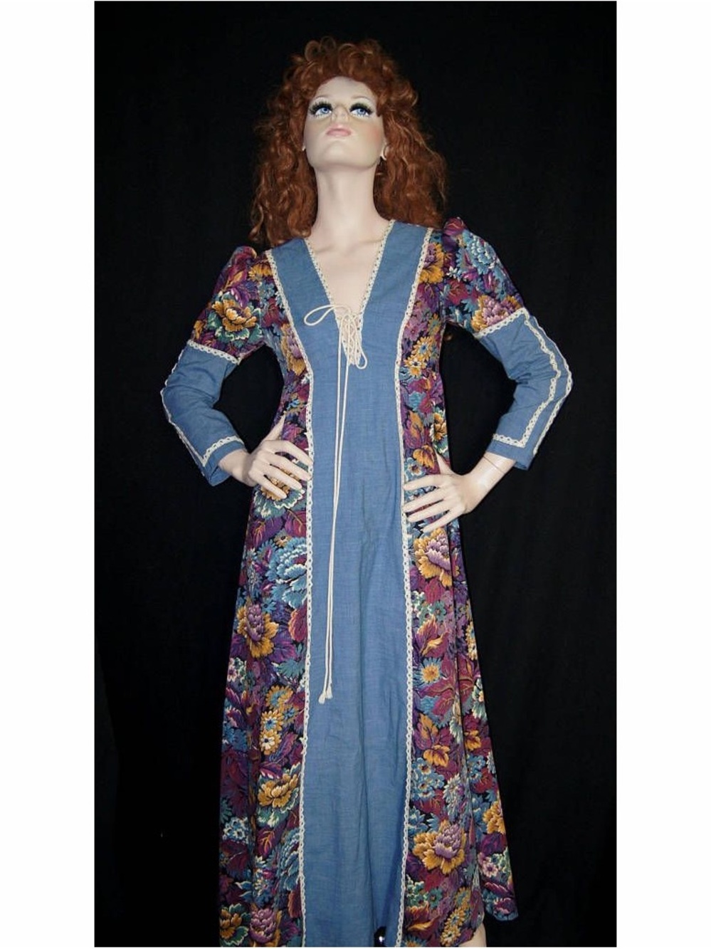 Rare Black Label Tapestry Gunne Sax - Picture 4 of 6
